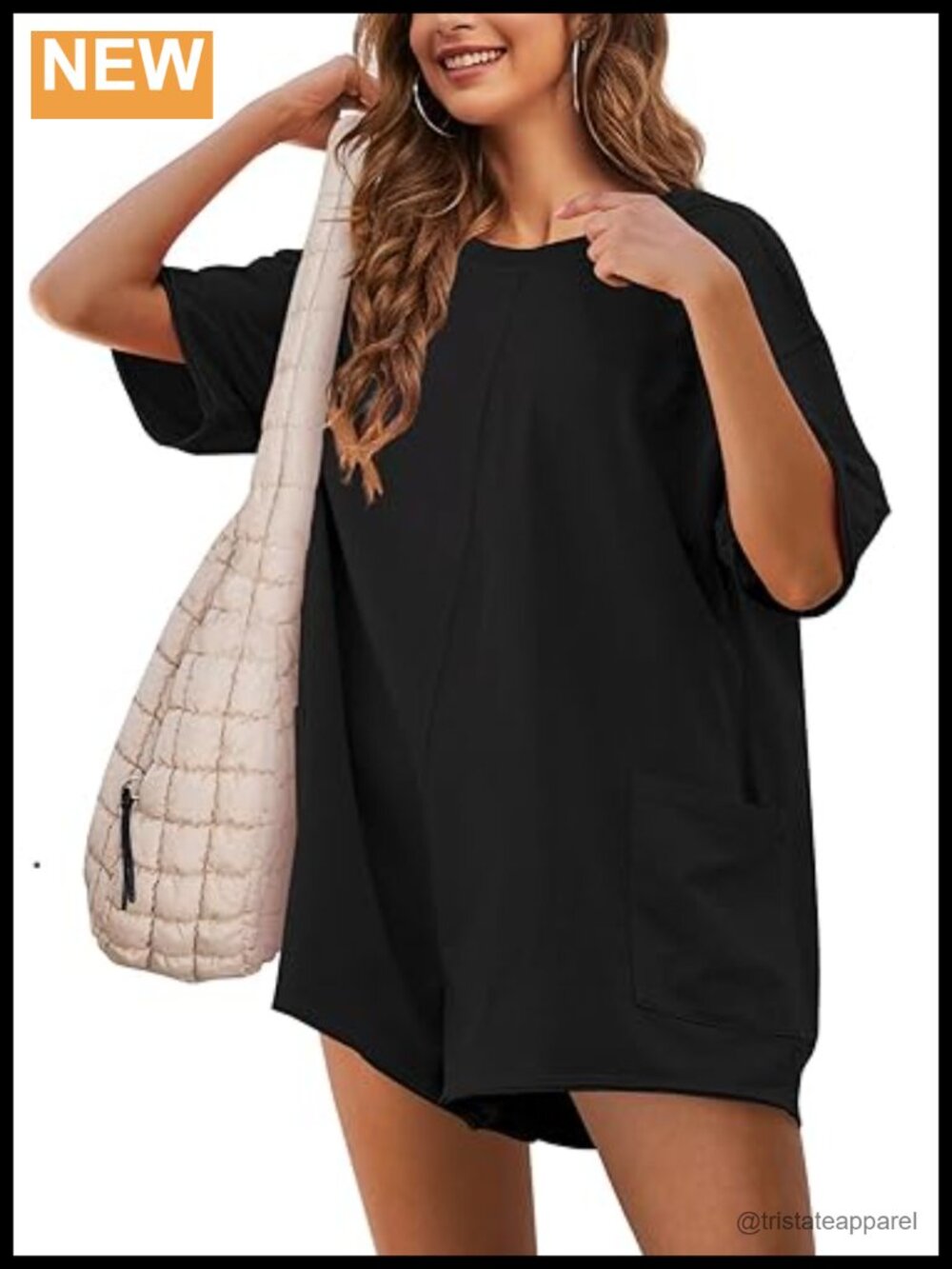 UANEO Athletic Romper Oversized Loose Fit Jumpsuit with Pockets